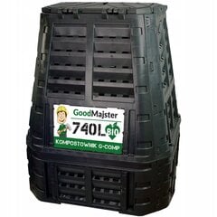 Kompostikast Goodmajster 740 L цена и информация | Уличные контейнеры, контейнеры для компоста | kaup24.ee