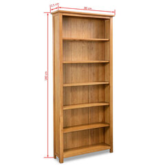 Книжный шкаф с 6 полками, 80x22,5x180 см цена и информация | Полки | kaup24.ee