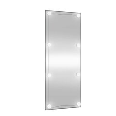 seinapeegel LED-tuledega, 40 x 100 cm, klaas, ristkülik hind ja info | Peeglid | kaup24.ee