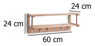 Бамбуковая полка для одежды Zeller цена и информация | Полки | kaup24.ee