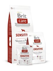 Brit Care Sensitive Venison & Potato koeratoit 3 kg hind ja info | Kuivtoit koertele | kaup24.ee