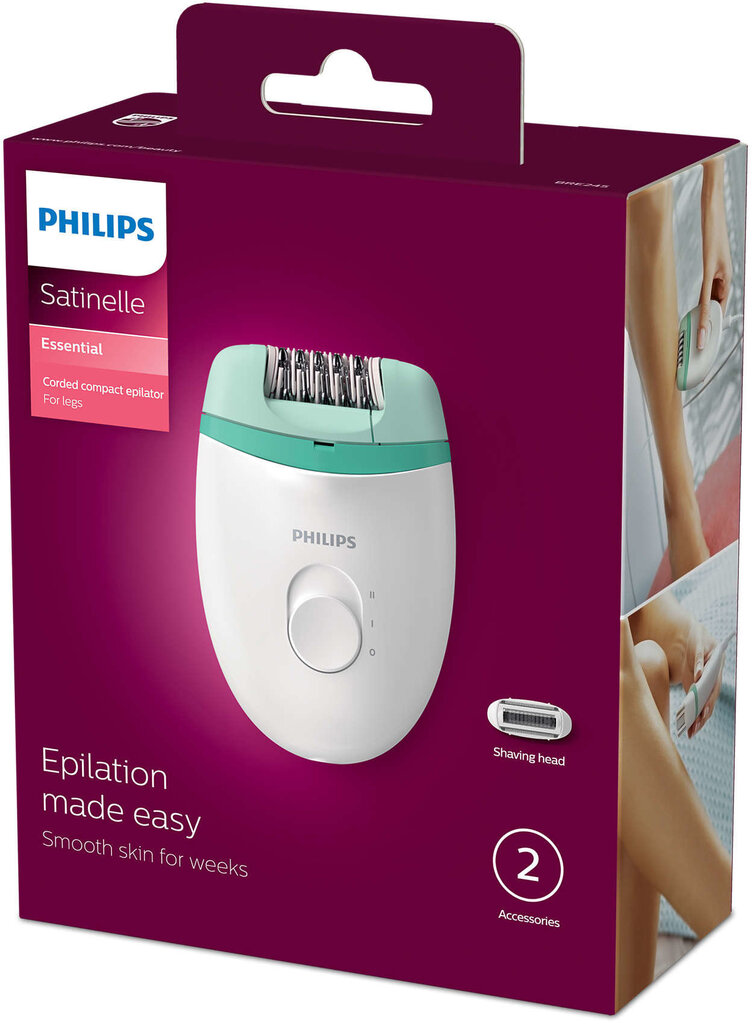 Philips Satinelle Essential BRE245/00 цена и информация | Epilaatorid, raseerijad | kaup24.ee