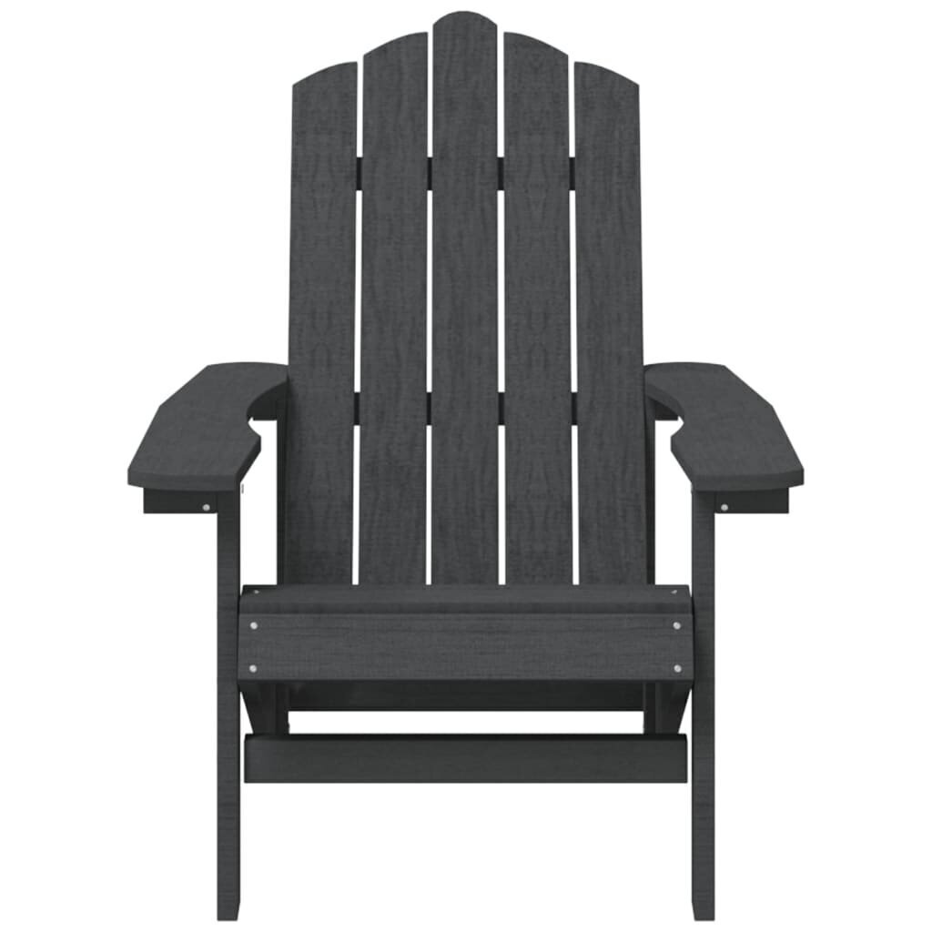 Garden Adirondack toolid, 2 tk., antratsiitvärvi, HDPE цена и информация | Aiatoolid | kaup24.ee