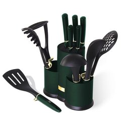 BerlingerHaus nugade ja köögiriistade komplekt Emerald Collection, 12 tk. hind ja info | Köögitarbed | kaup24.ee