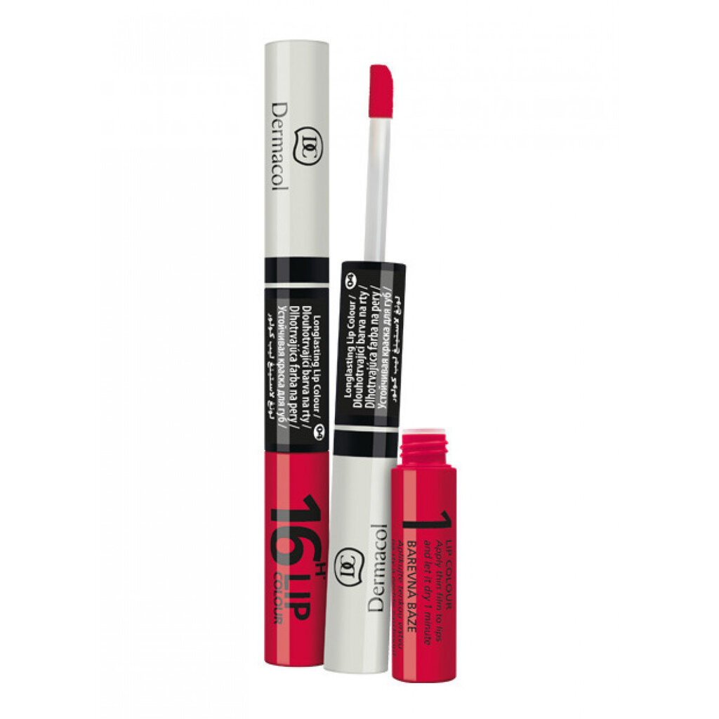 Kahepoolne huuleläige Dermacol 16H Lip Colour 4.8 g, 20 цена и информация | Huulepulgad, -läiked, -palsamid, vaseliin | kaup24.ee