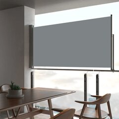 lahtitõmmatav terrassi külgsein, 80 x 300 cm, hall цена и информация | Зонты, маркизы, стойки | kaup24.ee