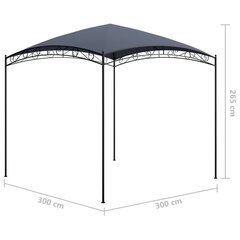 lehtla 3x3x2,65 m, antratsiithall 180 g/m² hind ja info | Varikatused ja aiapaviljonid | kaup24.ee