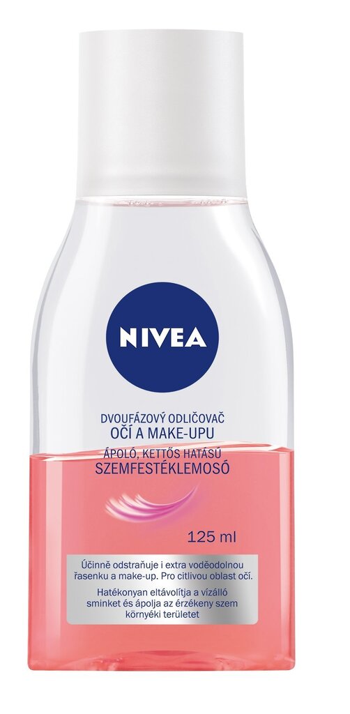 Kahefaasiline silmameigieemaldaja Nivea 125 ml hind ja info | Näopuhastusvahendid | kaup24.ee