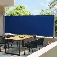 lahtitõmmatav terrassi külgsein, 600 x 160 cm, sinine цена и информация | Зонты, маркизы, стойки | kaup24.ee