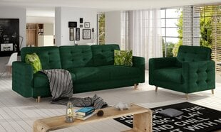 Pehme mööbli komplekt Asgard 3+1, roheline цена и информация | Комплекты мягкой мебели | kaup24.ee