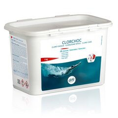 Kloori graanulid Gre Shock chlorine, 1 kg цена и информация | Химия для бассейнов | kaup24.ee