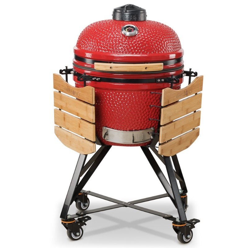 Keraamiline grill Kamado Bono Media 52cm, punane hind ja info | Grillid | kaup24.ee