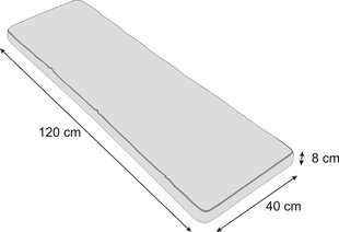 Padi pingile Etna Ekolen 120x40 cm, sinine hind ja info | Toolipadjad ja -katted | kaup24.ee