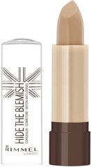 Маскировочное средство Rimmel London Hide The Blemish 4,5 г, 105 Golden Beige цена и информация | Пудры, базы под макияж | kaup24.ee