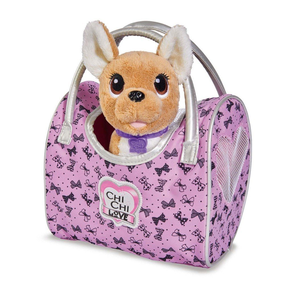 Plüüsist Chihuahua On Tour kotiga Chi Chi Love, 20 cm hind ja info | Pehmed mänguasjad | kaup24.ee