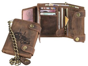 Кожаный кошелек для мужчин GreenBurry Vintage, 1796A-Truck-25 цена и информация | Мужские кошельки | kaup24.ee