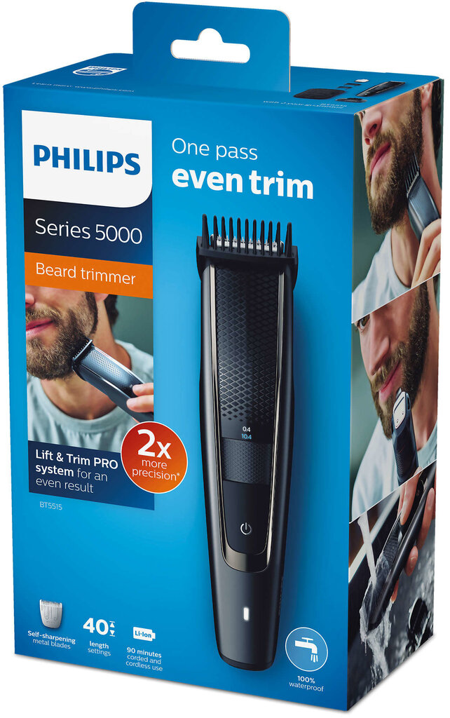 Philips BT5515/15 hind ja info | Juukselõikusmasinad, trimmerid | kaup24.ee