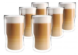 Набор чашек с двойными стенками 6штук, 350мл цена и информация | Стаканы, фужеры, кувшины | kaup24.ee