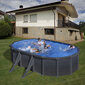 Ovaalne karkassiga bassein Gre Granada koos liivafiltriga, 610x375x132 cm hind ja info | Basseinid | kaup24.ee