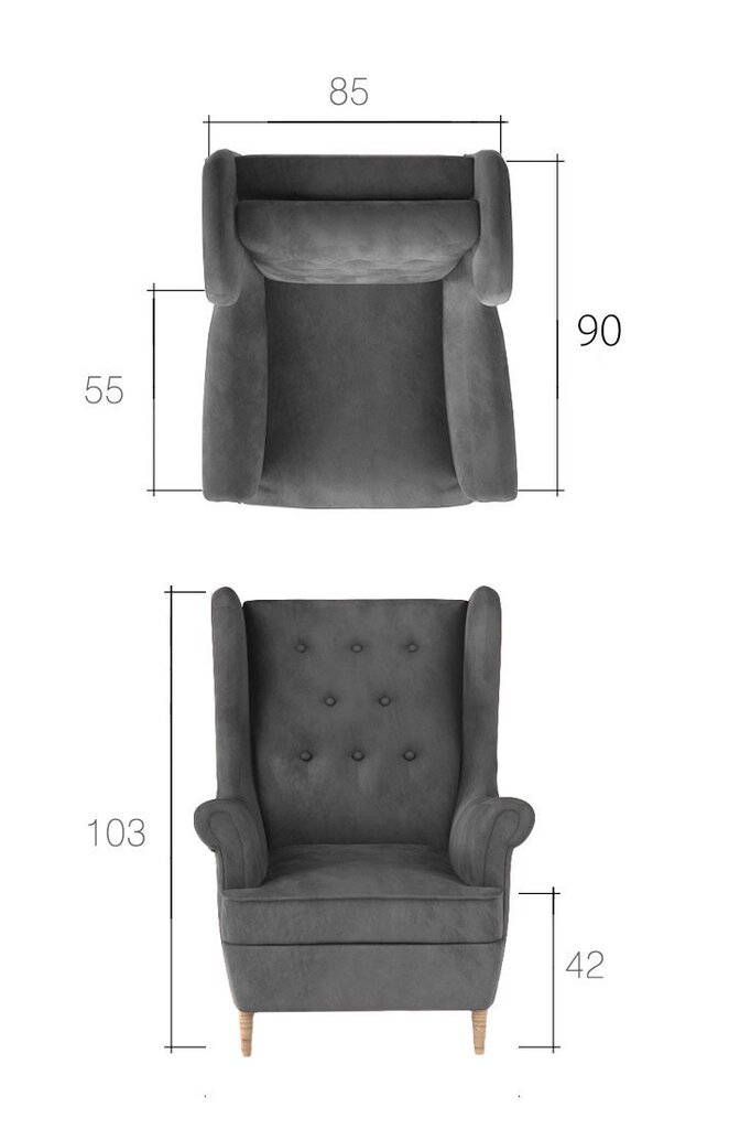 Pehme mööbli komplekt Aros 2+1, roheline hind ja info | Pehme mööbli komplektid  | kaup24.ee