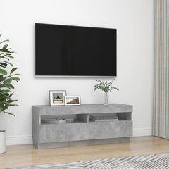 telerialus LED-tuledega, betoonhall, 100 x 35 x 40 cm hind ja info | TV alused | kaup24.ee