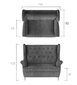 Pehme mööbli komplekt Aros 2+1, heleroheline цена и информация | Pehme mööbli komplektid  | kaup24.ee