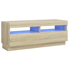 telerialus LED-tuledega, sonoma tamm, 100 x 35 x 40 cm hind ja info | TV alused | kaup24.ee