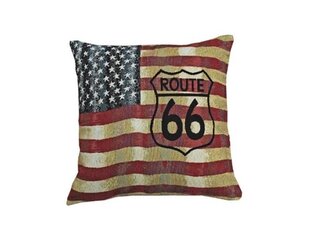 Dekoratiivne padjapüür Route 66, 45x45 cm hind ja info | Dekoratiivpadjad ja padjakatted | kaup24.ee