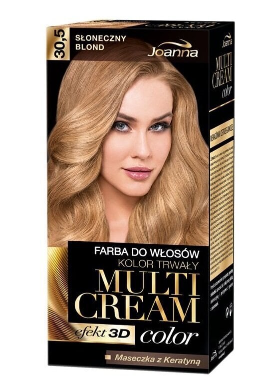 Juuksevärv Joanna Multi Cream Color 100 ml, 30.5 Sunny Blonde hind ja info | Juuksevärvid | kaup24.ee