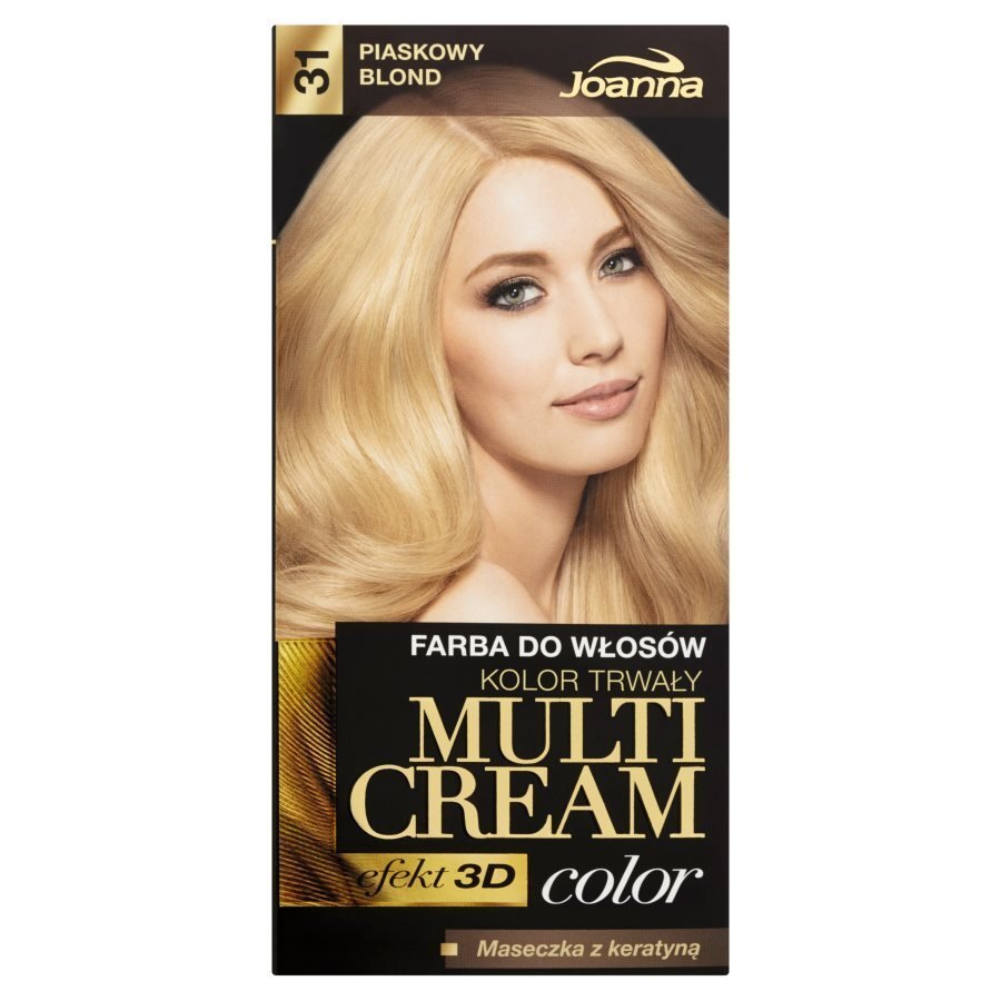 Juuksevärv Joanna Multi Cream Color 100 ml, 31 Sandy Blonde hind ja info | Juuksevärvid | kaup24.ee