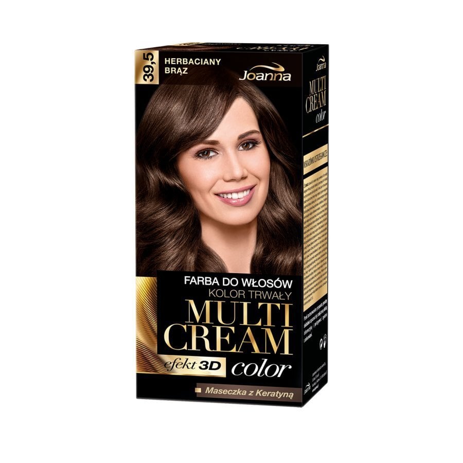 Juuksevärv Joanna Multi Cream Color 100 ml, 39.5 Tea Brown hind ja info | Juuksevärvid | kaup24.ee