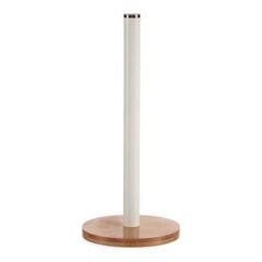 Köögipaberi hoidja pruun valge metall bambus (15 x 34 x 15 cm) hind ja info | Köögitarbed | kaup24.ee