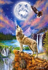 Pusle "Wolf's Night" Castorland, 1500 osa цена и информация | Пазлы | kaup24.ee