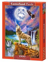 Pusle "Wolf's Night" Castorland, 1500 osa цена и информация | Пазлы | kaup24.ee