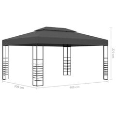 varjualune 3 x 4 m, antratsiithall hind ja info | Varikatused ja aiapaviljonid | kaup24.ee