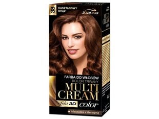 Juuksevärv Joanna Multi Cream Color 100 ml, 38 Chestnut Brown hind ja info | Juuksevärvid | kaup24.ee