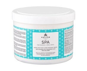 Massaažikreem kätele ja jalgadele Kallos Spa 500 ml цена и информация | Массажные масла | kaup24.ee