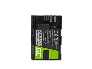 Green Cell® for Canon EOS 70D, 5D Mark II/ III, 80D, 7D Mark II, 60D, 6D, 7D 7.4V 1600mAh hind ja info | Akud, patareid fotoaparaatidele | kaup24.ee