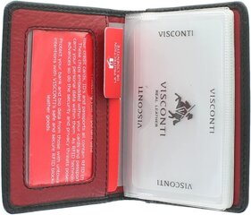 Meeste kaardikohver Visconti Vsl - 24 Blk / punane hind ja info | Meeste rahakotid | kaup24.ee