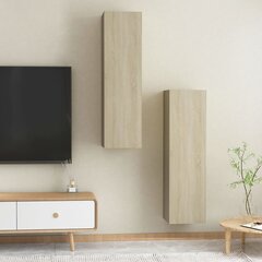 televiisori kapid, 2tk., 30,5x30x100cm, MDP цена и информация | Тумбы под телевизор | kaup24.ee