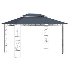 lehtla 4 x 3 x 2,7 m, antratsiithall, 160 g/m² цена и информация | Беседки, навесы, тенты | kaup24.ee