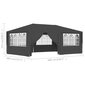 48537 Professional Party Tent with Side Walls 4x6 m Anthracite 90 g/m² hind ja info | Varikatused ja aiapaviljonid | kaup24.ee