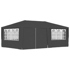 48537 Professional Party Tent with Side Walls 4x6 m Anthracite 90 g/m² цена и информация | Беседки, навесы, тенты | kaup24.ee