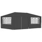 48537 Professional Party Tent with Side Walls 4x6 m Anthracite 90 g/m² цена и информация | Varikatused ja aiapaviljonid | kaup24.ee