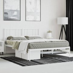 metallist voodiraam peatsiga, valge, 120x190 cm hind ja info | Voodid | kaup24.ee