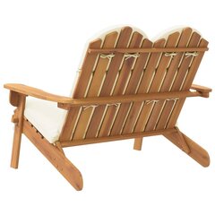 Adirondack aiapink patjadega, 126 cm, akaatsiapuit цена и информация | Скамейки | kaup24.ee