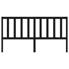 voodipeats, must, 186 x 4 x 100 cm, männipuit цена и информация | Кровати | kaup24.ee