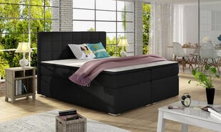 Кровать NORE Alice, 140x200 см, гобелен, черная цена и информация | Кровати | kaup24.ee