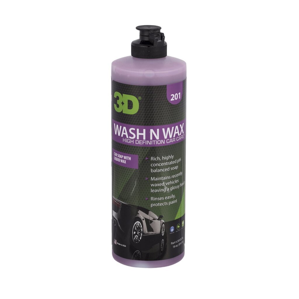 3D WASH N WAX – autošampoon vahaga (16OZ) цена и информация | Autokeemia | kaup24.ee