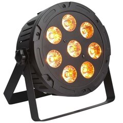 Световой сценический светодиодный прожектор LIGHT4ME TRI PAR 8x9W MKII RGB LED, тонкий, плоский цена и информация | Праздничные декорации | kaup24.ee